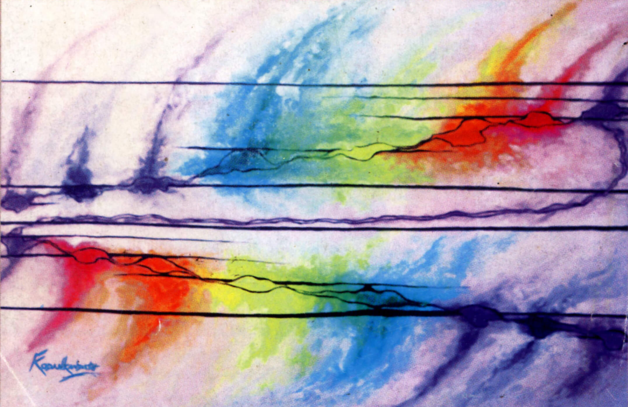 Painting Musical Notes and connecting  painting with the music